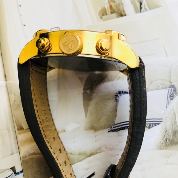 JBW G4 #J6248LE Men’s Gold Watch With Brown Strap - Picture 8 of 17